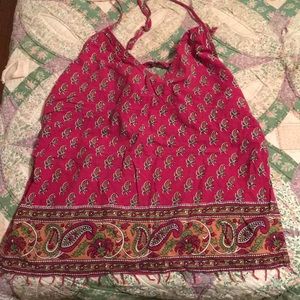 Complete open back shirt